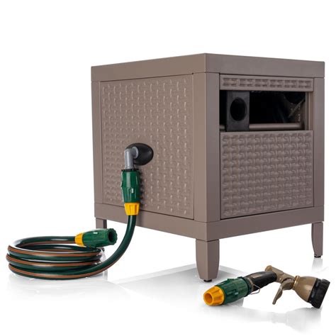 hoselink metal hose reel box|wall mount water hose reel.